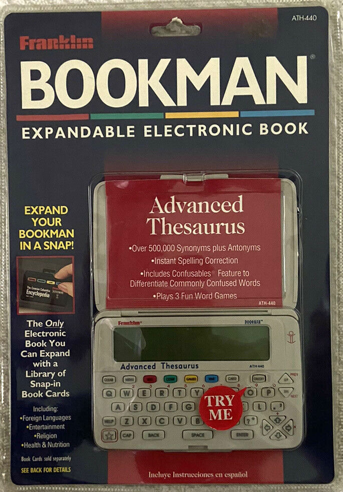 Franklin MWS840 Bookman Electronic Speaking Talking Dictionary Thesaurus for sale online 