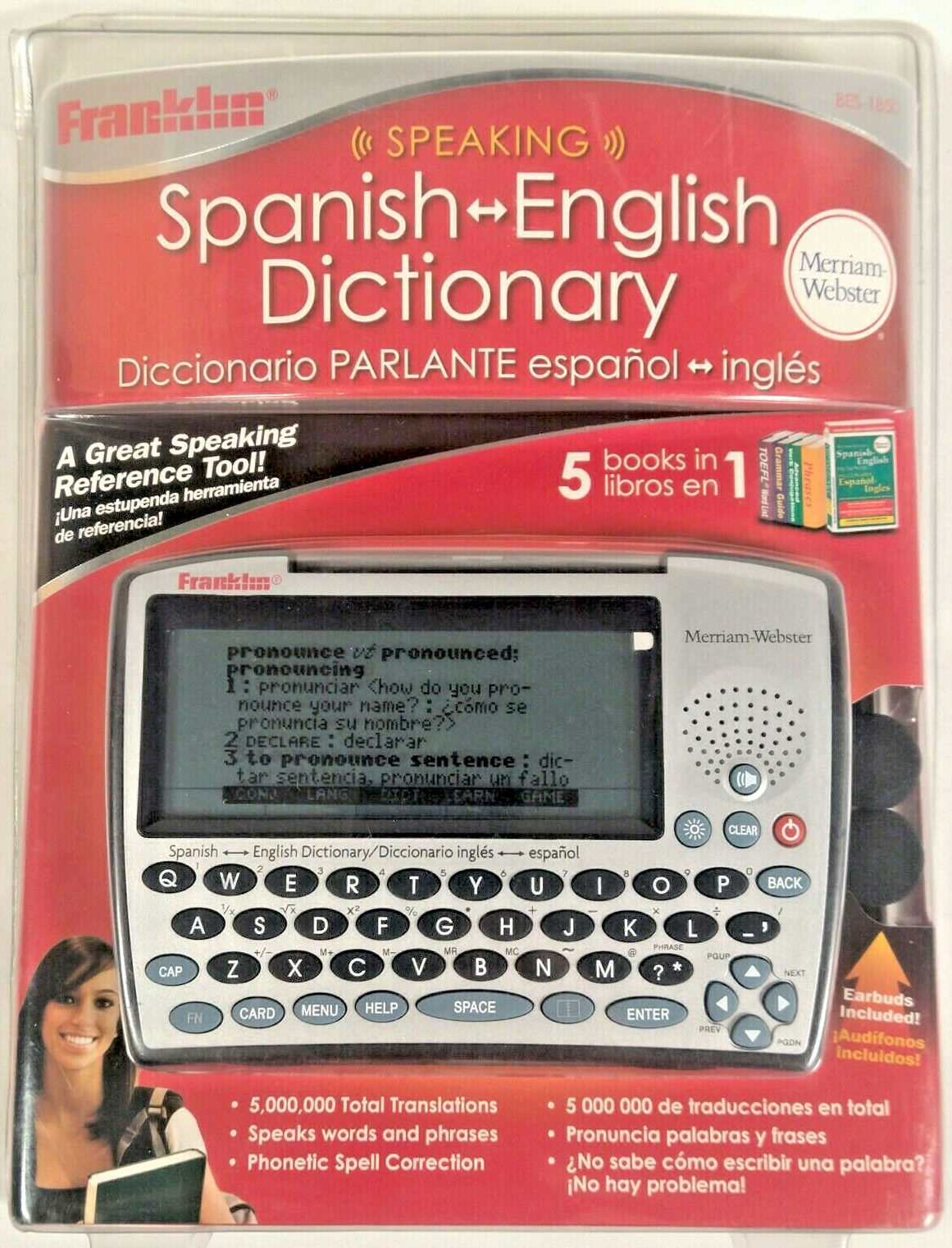 Franklin MWD-440 Bookman Electronic Dictionary & Thesaurus Handheld Dictionary 